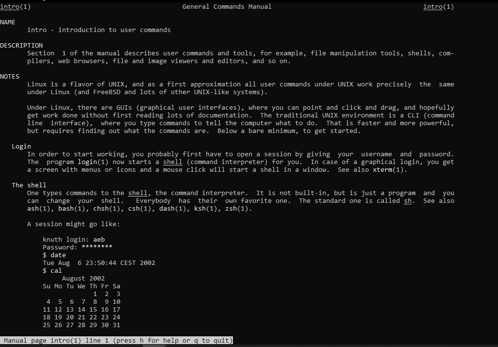 How to Read Manual Pages in Linux Using the man Command?