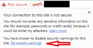 Re-enable warnings