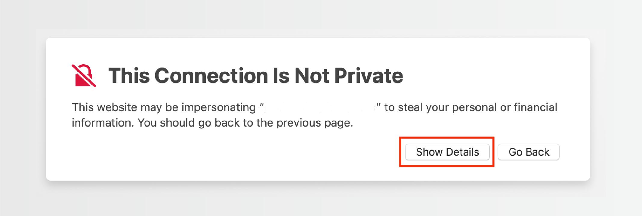 This Connection Is Not Private