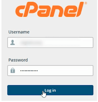 Log into your cPanel