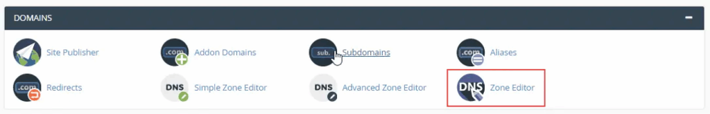 Open the Zone Editor