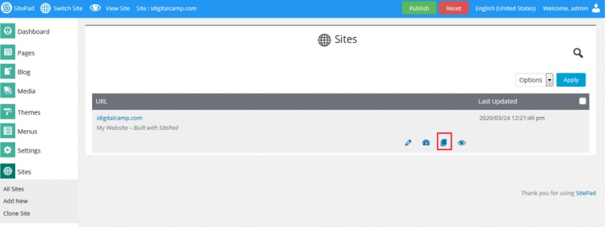 Clone the Website