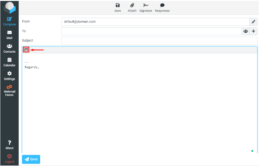 Roundcube's message box
