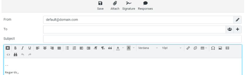 composing the mail in HTML