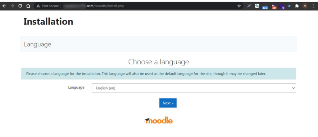 Install Moodle