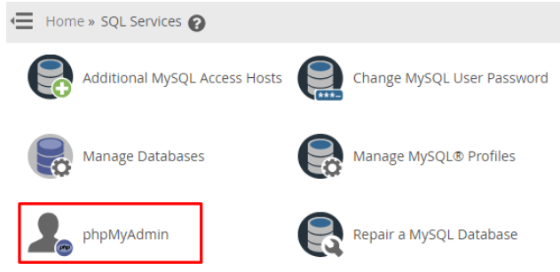 phpMyAdmin