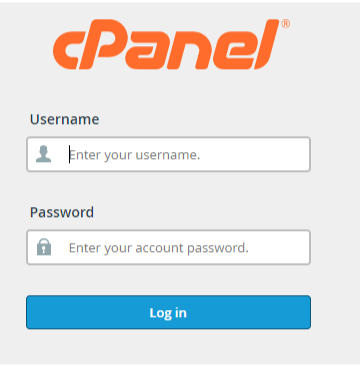 Login to cPanel