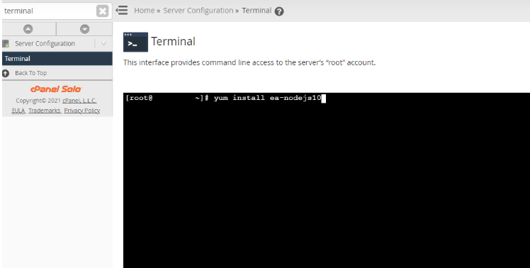 order to install Node.js