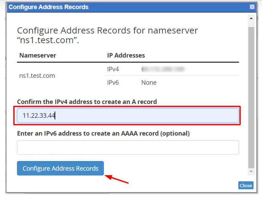 Configure Address Records