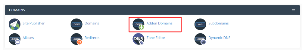  Addon Domains