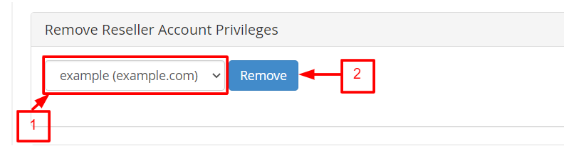Remove Reseller Account