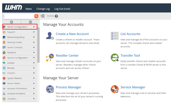 Server Configuration