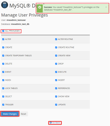 Manage User Privileges