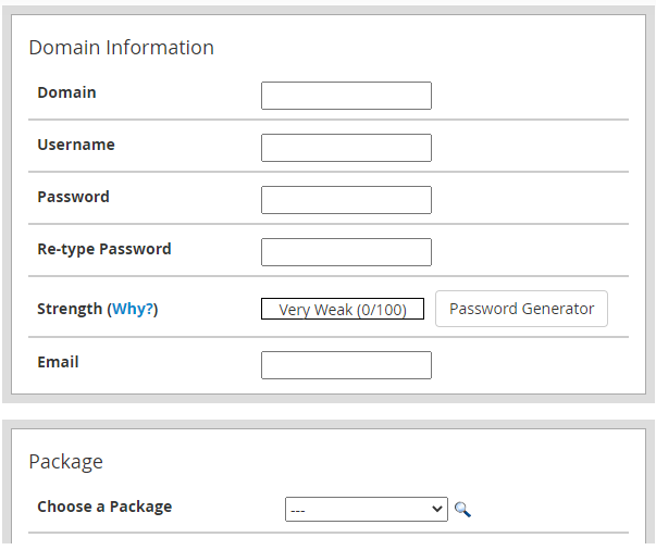 fill the required information