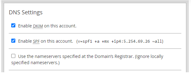 select the option as Use nameservers
