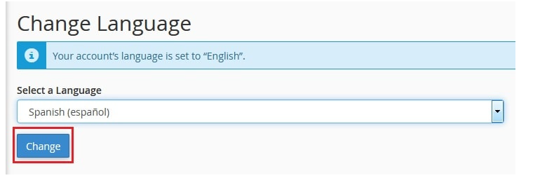 Hit the Change button