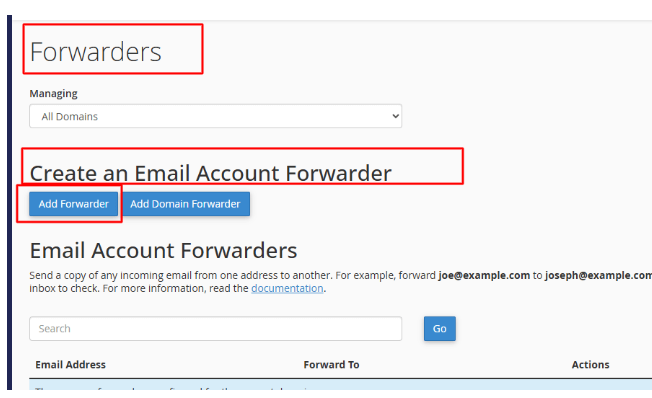 Account Forwarder