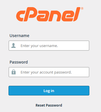 Access your cPanel account