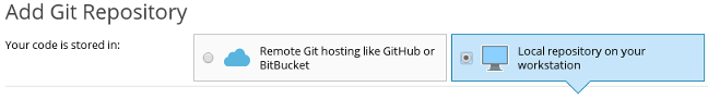 Local Repository on your workstation