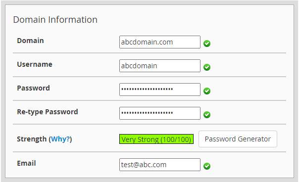 Domain Information