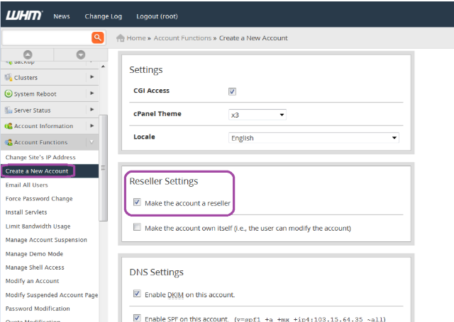 Path : Home » Account Functions » Create a New Account