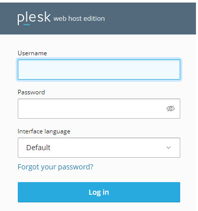 Access your Plesk control panel