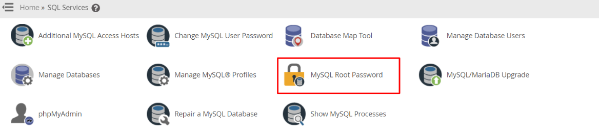 MySQL Root Password