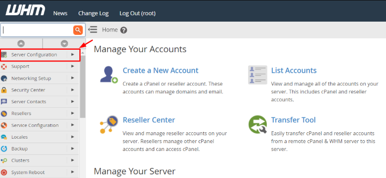 Server Configuration