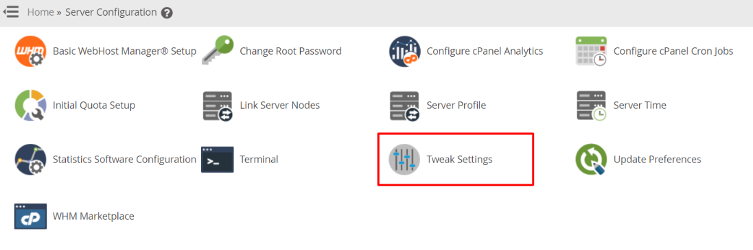 Tweak Settings
