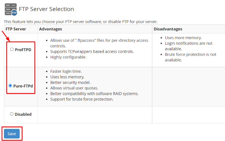 Pure-FTPD or Pro-FTPD