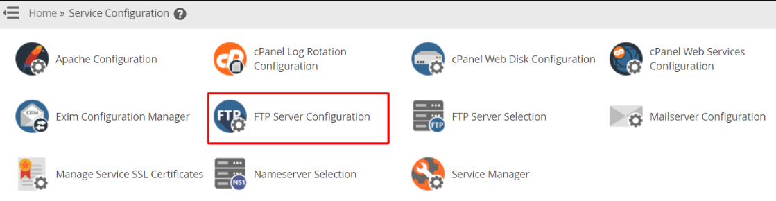 FTP Server Configuration