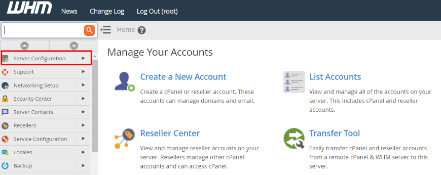 Server Configuration