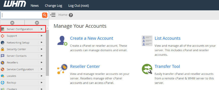 Server Configuration