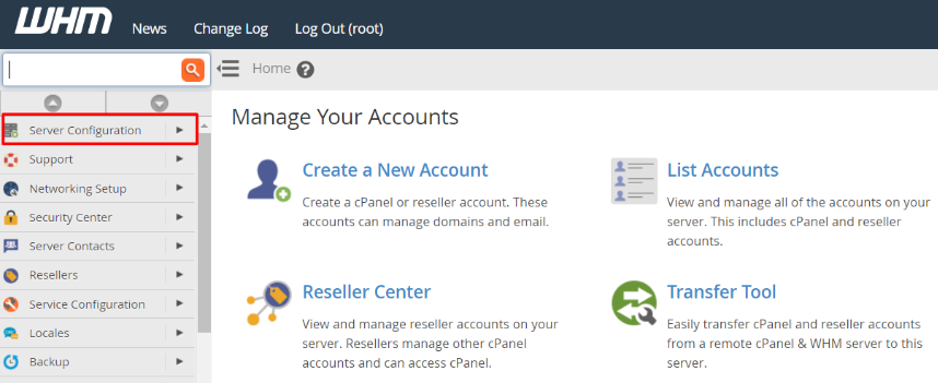 Server Configuration