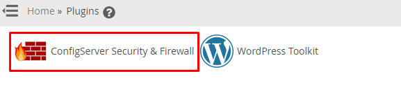 ConfigServer Security & Firewall