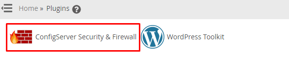 ConfigServer Security & Firewall