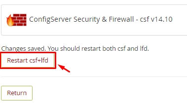 Restart csf+lfd